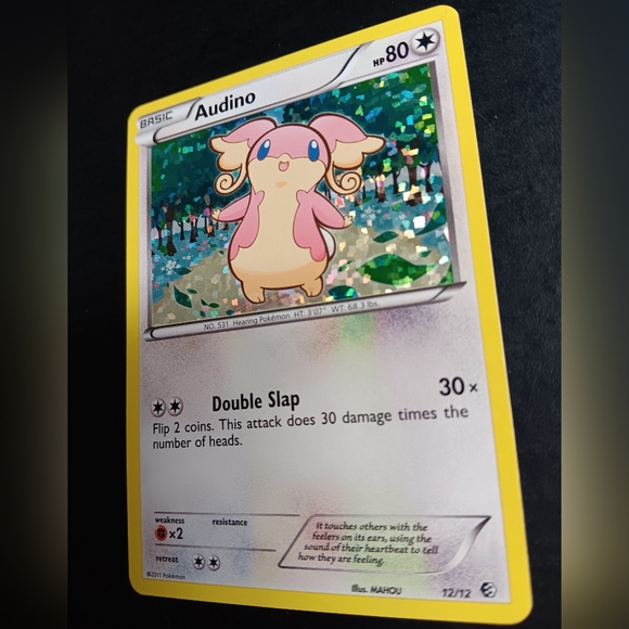 Audino Pokemon Card - 2011 McDonalds Promo Card - 12/12 Rare Holo - Picture 5 of 9